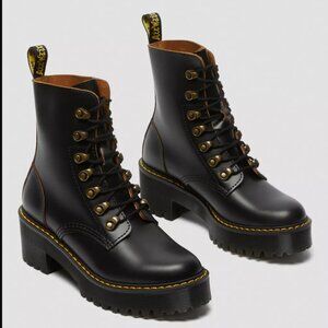 Dr. Martens Leona Heeled Boot Women Size US 10 Black